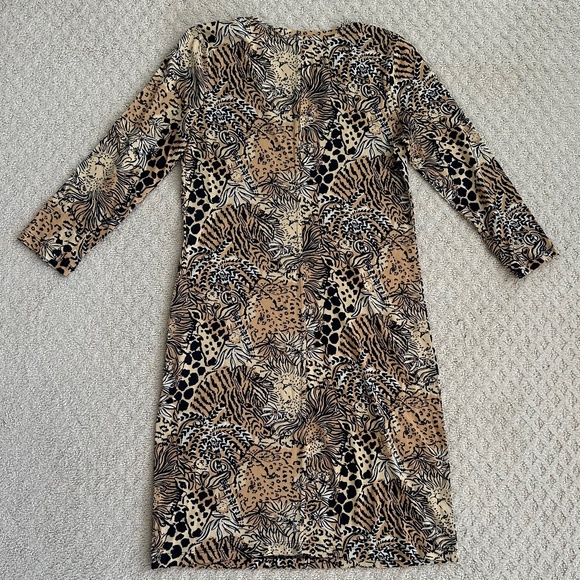 Lilly Pulitzer Tessa Dress Rattan Walk On The Wild Side Print XS NWT Cotton Soft - Picture 10 of 15